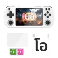 128G U8 RetroคอนโซลวิดีโอเกมมือถือระบบLinux 4.0 นิ้วหน้าจอIPS R35s Proแบบพกพาเครื่องเล่นวิดีโอ 64GBเ