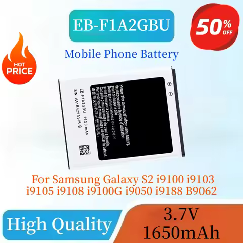 EB-F1A2GBU New High Quality Phone Battery 3.7V 1650mAh For Samsung Galaxy S2 i9100 i9103 i9105 i9108