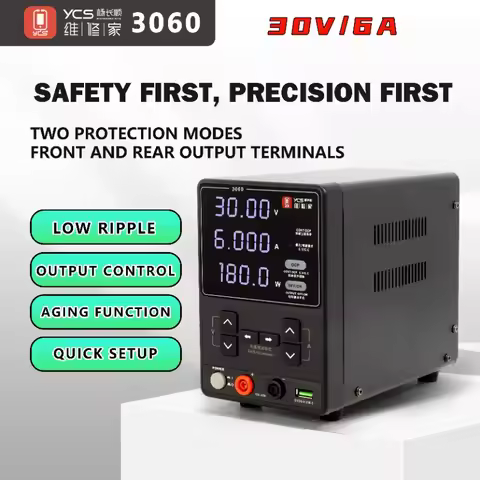 YCS 3060 30V 6A Power Supply 180W High-Power for Mobile Phones Maintenance DC Ammeter Burning Machin