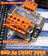 Biến áp cách ly Biến thế hàng CHINT NDK-50VA 50W 220V/380V 6V/12V/24V/36V hàng nặng 1.1kg kde6197