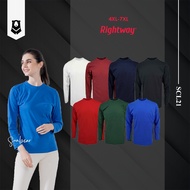 SCL21 Rightway Unisex Siro Cotton Round Neck L/Sleeve 190 gsm SUNBEAR 4XL-7XL