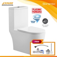 Sorento Ceramic Material One Piece Design Twister Washdown Flushing System Toilet Bowl WC SRTWC8354-