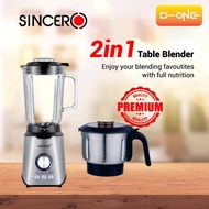 SINCERO STB-100 High Power Multifunction 2 In 1 Food Processor Blender Grinder Table Blender Food Bl