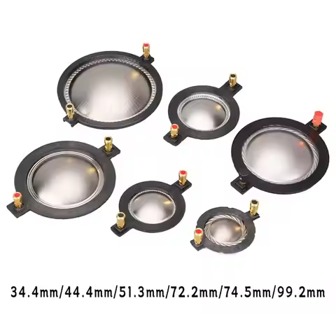 1PC Titanium Film Tweeter Voice Coil Membrane DIY Parts 34.4 44.4 51.3 72.2 74.5mm Core Treble Speak