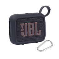for JBL Go 4 Waterproof Bluetooth Speaker Silicone Cover Case, Portable Silicone Travel Case with Ca
