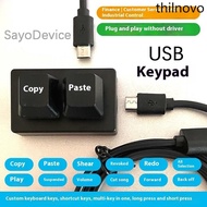 Mini Keyboard 2 keys Custom keypad Copy and paste one-key password osu SayoDevice