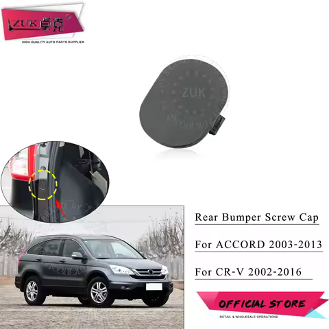 ZUK Rear Bumper Cap Screw Hole Dust Cover Garnish Lid For HONDA CR-V CRV RD RE RM 2002-2016 ACCORD C