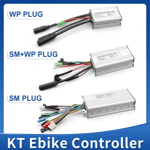 KT Ebike Controller 36V/48V 250W 350W 500W 750W 1000W Waterproof connector Brushless KUNTENG Control
