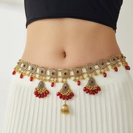 Indian Vintage Water droplet bells Tassels Hip Chain | Ottiyanam | Waist Belt | Indian Hip Chain | S