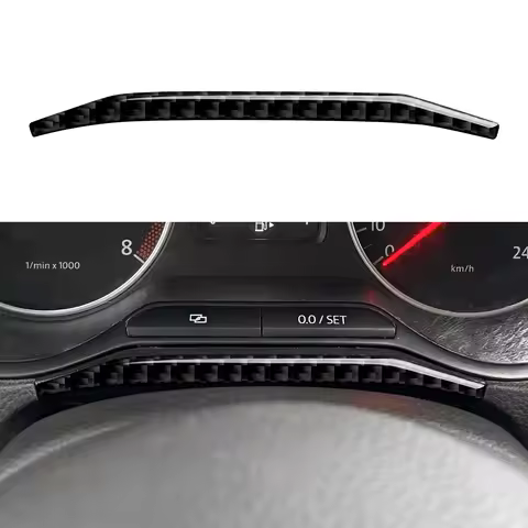 Car Below Speedometer Decorative Strips. Carbon Fiber Interior Sticker. For Volkswagen Polo V 6R/6C 