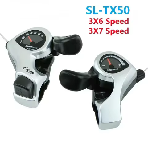 Shimano Tourney SIS SL-TX50 Bicycle Shift Lever 3x6s 3x7s 3V Left 6V Right 7V 18 21 Speed A Pair TX5