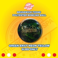 Brunswick Tzone Green Envy Polyester Bowling Ball 6lbs