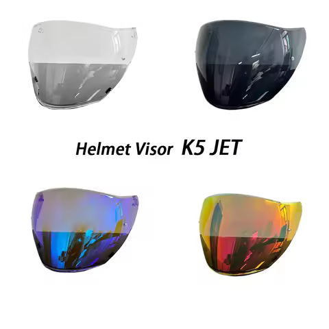 For AGV K5 JET Helmet Visor goggles plating silver red Replacement Lens Helmet Visor