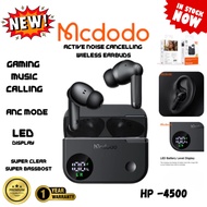 【1Yr Warranty】 MCDODO Active Noise Cancelling Gaming Music Calling Earbuds with LED Display Model HP