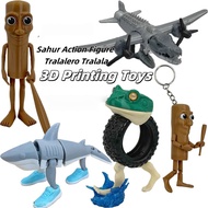 3D Printed TungTungTung Figure with Pre-Iftar Food Model Set: Articulated Joints & Ramadan Anomaly T