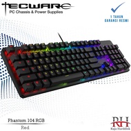Tecware Gaming Keyboard Phantom 104 RGB Outemu Red Switches