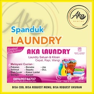 AKA PRINTING/1HARI JADI SPANDUK LAUNDRY/SPANDUK LOUNDRY/SPANDUK CUCI SETRIKA/SPANDUK WARUNG/SPANDUK 