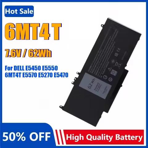6MT4T 7.6V 62Wh Laptop Battery for Dell Latitude E5450 E5470 E5570 E5550 E5270 Precision 3510 0HK6DV