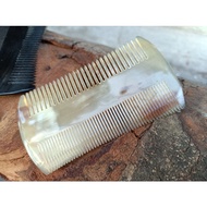 Pumpkin Lice Comb, Brushed With Natural Buffalo Horn, Lice Comb