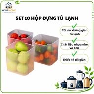 WIN HOME Refrigerator Container – Convenient Plastic Food Storage Box