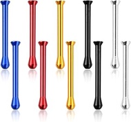 5 x Metal Snuff, Pull Tube Set, 6 cm Portable Pull Tube Made of Aluminium, Vacuum Sniffer Dosage, Sn
