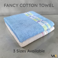 Fancy Cotton Towel | Soft Absorbent Face Hand Bath Towel 20x36 27x54 40x60 | WEAVKNITT