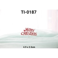 Ti187 - (1pcs) Merry Christmas Cake Topper Decoration