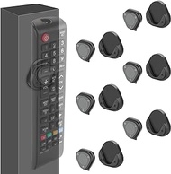 YONGAIJIA 6 Pcs Magnetic Remote Control Holder, Self Adhesive Remote Holder Wall Mount Suitable for TV Remote Control, Air Conditioning Remote control, LED Remote control，Fan remote control （ Black）
