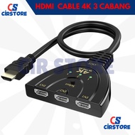 Kabel HDMI 3 Port / Kabel HDMI Splitter Cabang 3