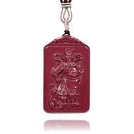 【正佳珠寶】紫金硃砂 關聖帝君 關公硃砂 35g 硃砂吊墜