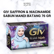 Sabun GIV Hijab Saffron & Niacinamide 76gr Sabun Mandi Batang Giv