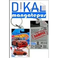 2pcs hot wheels mini keychain myvi orange