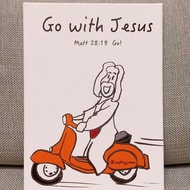 Go with Jesus 跟上耶穌 掛畫 偉士牌 基督教 follow