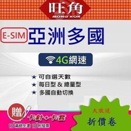 旺角 亞洲E-SIM 菲律賓 寮國 韓國 日本 澳門 新加坡 馬來西亞 越南 印尼 泰國 柬埔寨 E-SIM