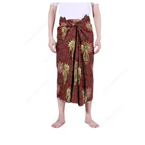 Sarong for Men Women Myanmar Longyi Tamane Skirt Southeast Traditional Clothing Thailand Thai Sinh M