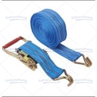 4-10M Tali Kecepatan Ratchet Tie Down 10 TON 4 cm x 6M/8M/10M 5CMx 6M/8M / Cargo Lashing Belt / Trac