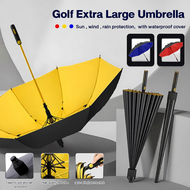 𝗔𝗨𝗧𝗢 + 𝗫𝗟 133cm 3-Person Fold Umbrella WaterProof UV Strong Sturdy Automatic Golf Umbrella Payung Bu