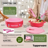 Tupperware pink crystalwave Round Lunch Box