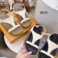 T-strap sandals (code 2616-xd) with 2cm flat sole