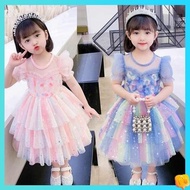 summer dress for kids girl barbie dress for kids girls Balabat Girl Dress Summer New 2024 Girls Foreign Aisha Princess Dress Frozen Puffy