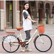 Youth Lightweight Bicycle Retro Adult Women's Bike 26 Inch Female City Bike Lightweight Retro Commut