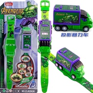 New Animation Watch Toy League of Legends Pull Back Car Projection Watch Childrens Early Education T