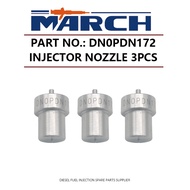 3pcs Diese Fuel Injector Nozzle Tip DN0PDN172 119620-53001 for Komatsu Yanmar 3D68 3D72 3D74