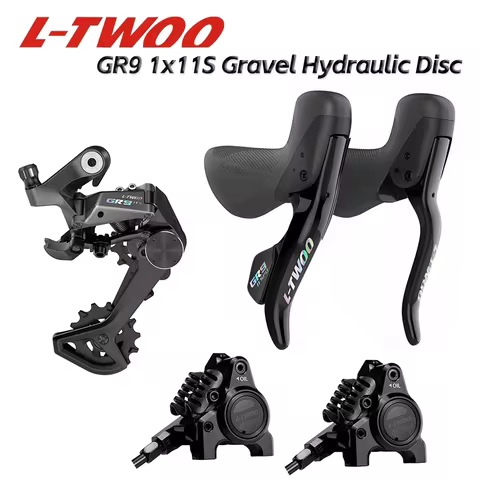 LTWOO GR9-Disc 1x11s Road Hydraulic Disc Brake Gravel Groupset Carbon Fibre, 5 kit, Benchmark GRX
