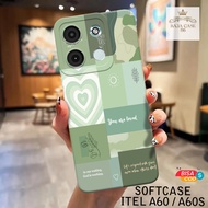 HP ITEL A60S Case - Rajacase - ITEL A60 Casing A60S/ - Aesthetic case Motif - Cellphone protector - 