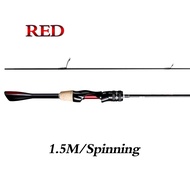 {dudus ledger} 【NYA】1.5M/1.68M/1.8M UL ultra-light Solid Tip Bait Casting/Spinning Fishing Rod fishi