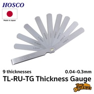 Hosco TL-RU-TG Thickness Gauge (0.04-0.3mm) Cable Height With Guitar Fret Made in Japan