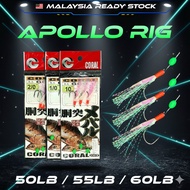 【MR.T】 Apollo Fishing Sabiki Rigs With Barb Noctilucent Light Fish Hooks, Sabiki Luminous Fishing Fl