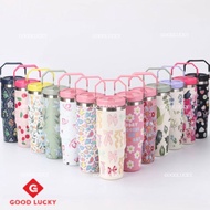 GL_ 900ml Tumbler Thermos Bottle with Straw Aesthetic Tumbler Botol Air Tahan Sejuk Aquaflask Tumble