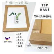 5R|6R|8R|A4|10R|11R|12R|A3  Light wood Natural PS Photo Frame Wall hanging for wedding,photos, Bingk